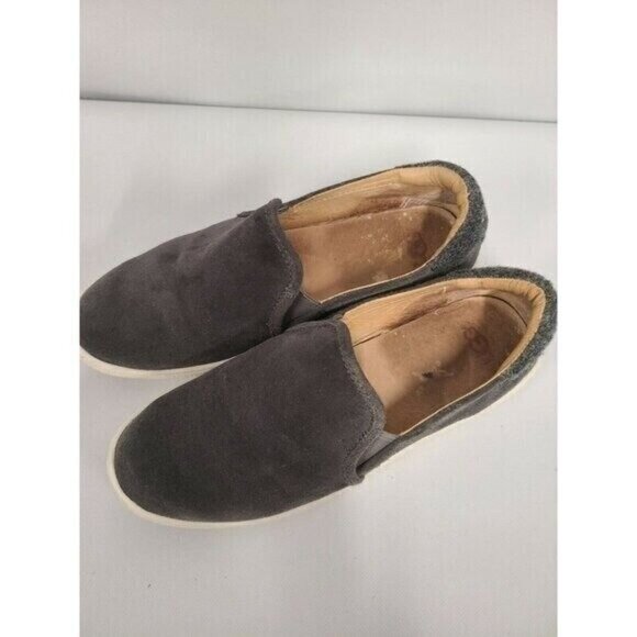 UGG Womens Cas Slip On Sneaker Size 6.5 Gray Suede Comfort Casual Shoes - Picture 3 of 12